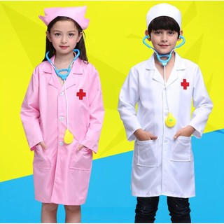 ชุดหมอ ชุดพยาบาล ชุดหมอเด็ก ชุดพยาบาลเด็ก ชุดอาชีพ หมอ พยาบาล Doctor Nurse Party Costume for Kids