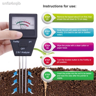 【100% Original】2 in 1 soil fertility analyzer soil detector soil fertility meter pH meter