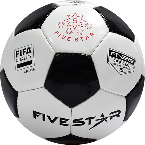 FBT FIVE STAR ลูกฟุตบอล หนังเย็บ FIFA QUALITY เบอร์ 5 No.FT-2222  รหัส 31329