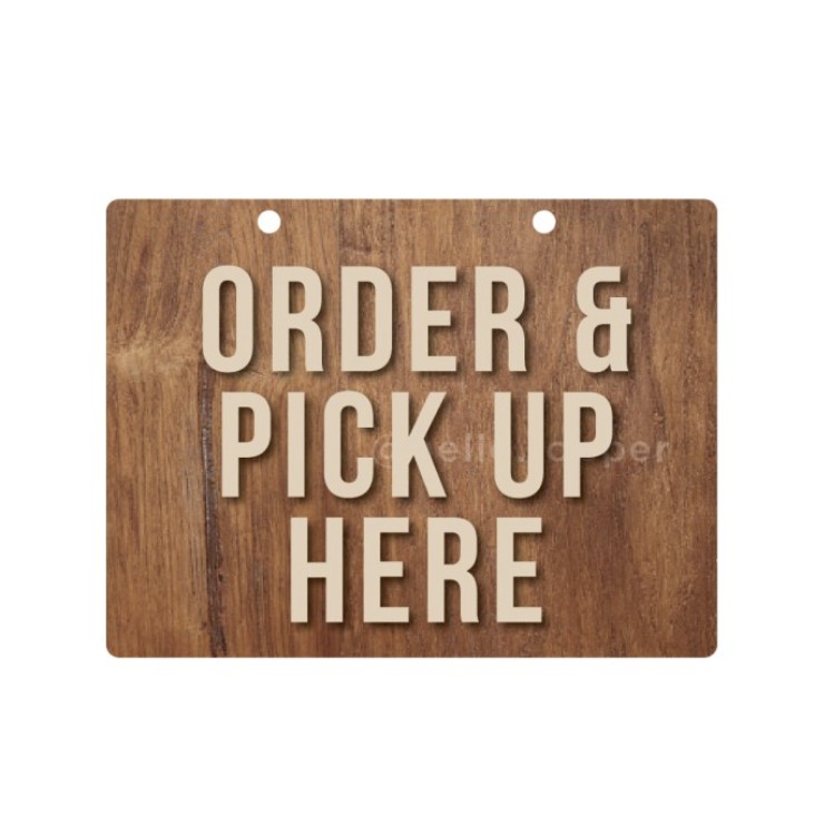 Order & Pick Up ป้าย Here ไม้ไม่ซ้ําใคร| Unique Here Pick Up Signage