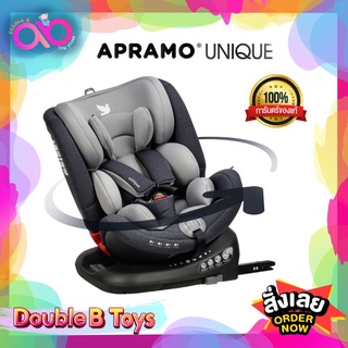 Apramo Carseat รุ่น UNIQUE คาร์ซีทสำหรับเด็กแรกเกิด-12ปี หรือ น้ำหนัก 36 kg. คาร์ซีท คาร์ซีทเด็ก หมุนได้ 360 ระบบ Isofix