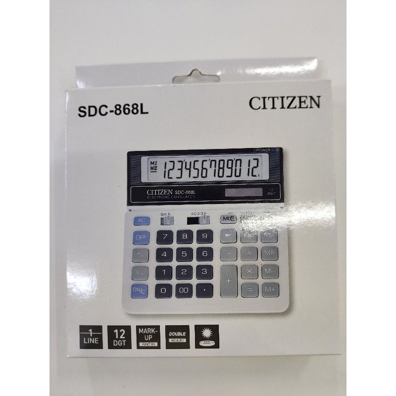 เครื่องคิดเลข CITIZEN SDC-868L