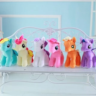 Pony ตุ๊กตาโพนี่ มายลิตเติ้ลโพนี่ ตุ๊กตายัดนุ่น สายรุ้งตุ๊กตา สีสวย น่ารักงานป้ายลิขสิทธิ์แท้ ขนาด 30ซม. มาะสำหรับเป็น ข