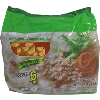 ไวไว เส้นหมี่รสหมูสับ (สม.) 6ซอง