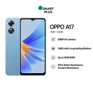 OPPO A17 (4/64) [ หน้าจอ 6.56 นิ้ว แบตเตอรี่ 5000mAh ] (smartplus)