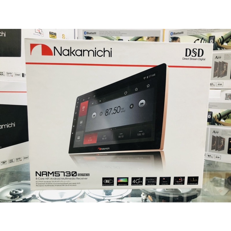Nakamichi-NAM5730-SERIESวิทยุจอแอนดรอยด์รถยนต์8coreCPU RAM4 ROM64DSP