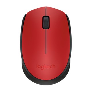 เมาส์ Wireless Optical Mouse LOGITECH (M-171R) Red/Black สีแดงดำ