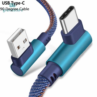 Gs 1 M Type - C 90 - Degree Right Angle Usb 3 . 1 Type - C สายซิงค์ข้อมูลอย่างรวดเร็วสายเคเบิ้ลชาร์จ