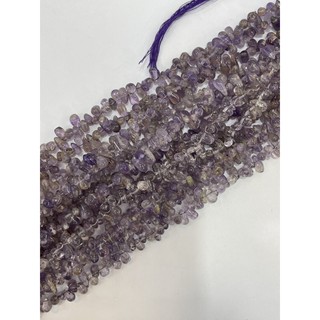 ลูกปัดรูปหยดน้ำอเมทิสต์ amethyst drop shaped beads.