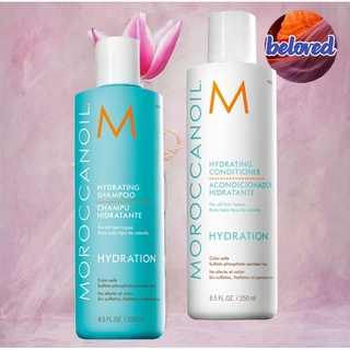 Moroccanoil Hydrating Shampoo/Conditioner 250/500 ml แชมพู ครีมนวด เพิ่มความชุ่มชื้นสำหรับผมแห้ง ขาดการบำรุง