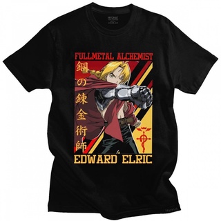 [COD]เสื้อยืด พิมพ์ลาย Fullmetal Alchemist Edward Elric Brotherhood Fmad Animegagift Christmas Merry Party Funny Top Tee