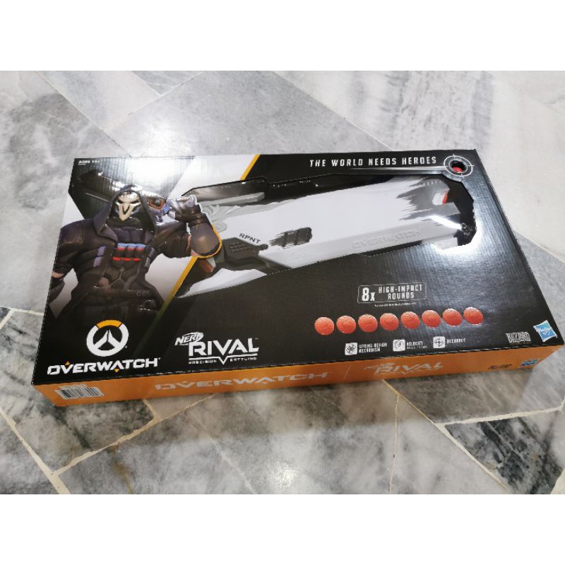 Hasbro Overwatch Reaper (Wight Edition) และ 8 Overwatch Nerf Rival