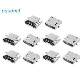 อะไหล่ตัวเชื่อมต่อ Type B Micro USB Female Jack Connector 10 ชิ้น