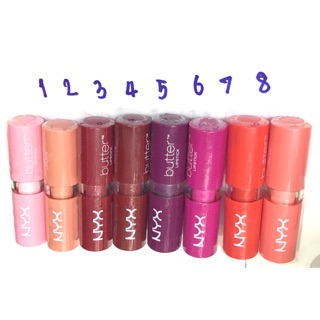 Butter Lipstick NYX ลิปเนื้อเนียนสีแน่นไม่เป็นคราบ (ขายเท30฿)