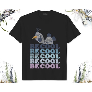 Disney Frozen 2 Olaf Be Cool Colorful Word Stack T-Shirt Adult  shirt Gift for Birthday