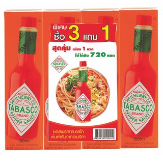 🔥แนะนำ!! ทาบาสโก้ ซอสพริก 60 มล. x 3 ขวด Tabasco Sauce 60 ml x 3 pcs