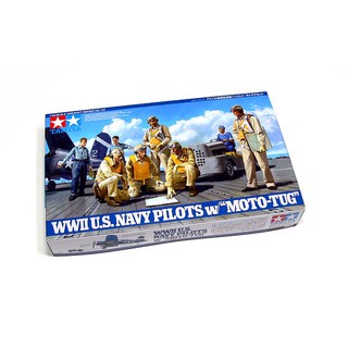 พลาสติก โมเดล ประกอบ TAMIYA สเกล 1/48 WWII U.S. Navy Pilots w/Moto-Tug