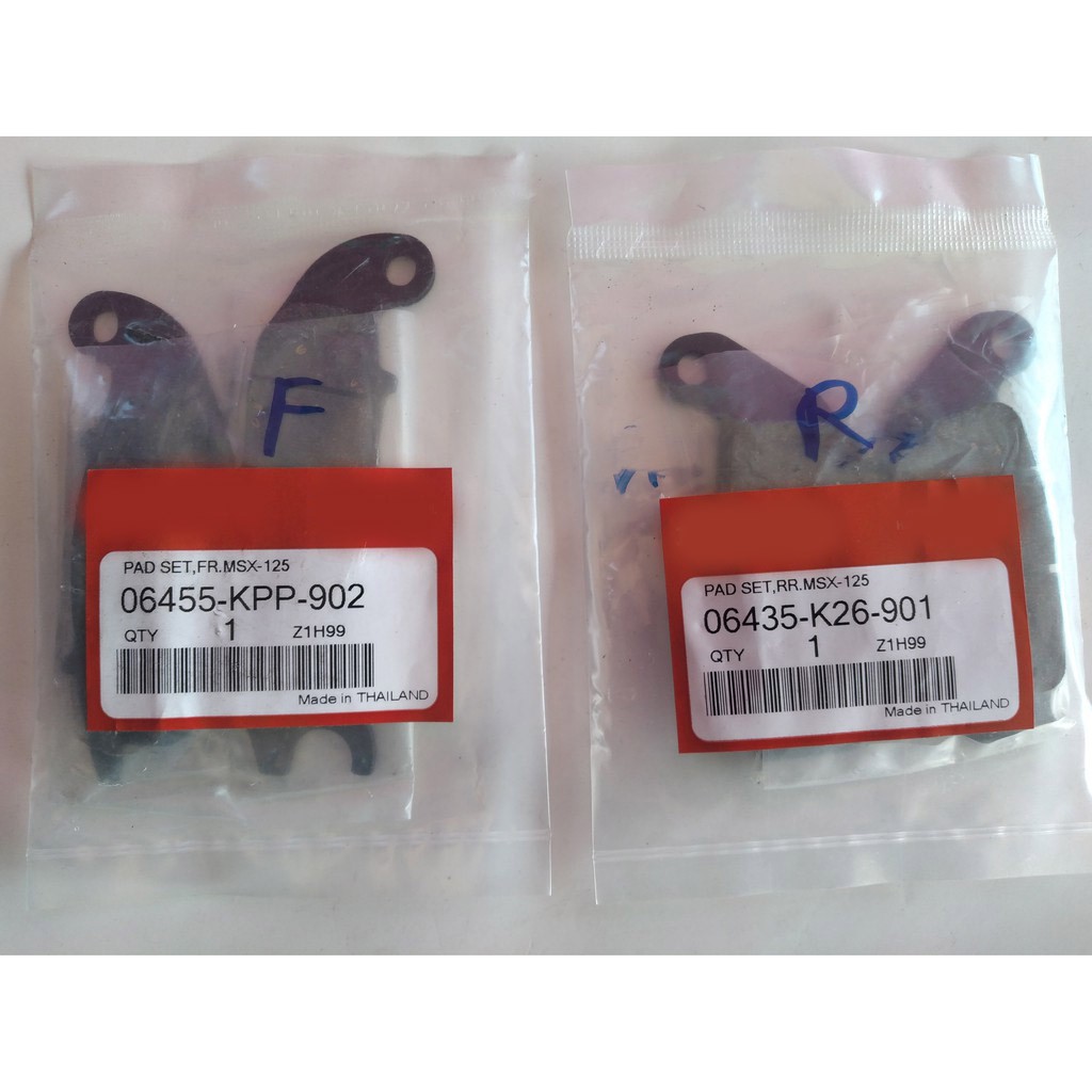 ชุดผ้าเบรคหน้าและหลัง MXS-125, MXS 125i (ใส่ CBR150R ปี 11-19 ได้ )