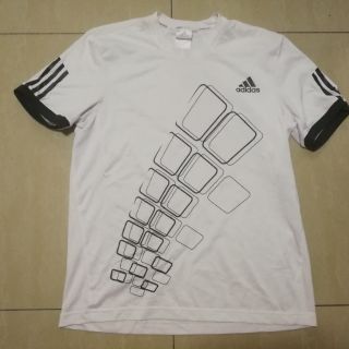 เสื้อกีฬา adidas CLIMA365 สีขาวคอกลม