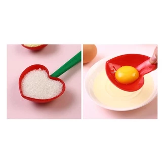 ชุดช้อนตวงพร้อมที่แยกไข่(หัวใจแดง)-พร้อมส่ง