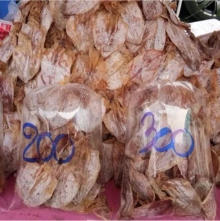 หมึกย่าง A5 ขนาดกลาง เนื้อแน่น ขาวสวย 🦑🦑 แพ็คสูญญากาศ 200-500 กรัม