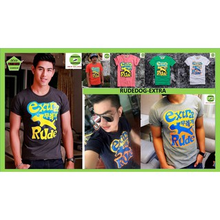 Rudedog Rare item !!! เสื้อคอกลม ชาย มือ 1  รุ่น Extra รวม 6 สี ผ้ารุ่นเก่า