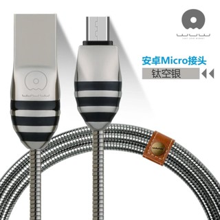 GuestShow WUWรุ่นX10สายชาร์จและรับส่งข้อมูลData cable for Samsung/Android สีเทา