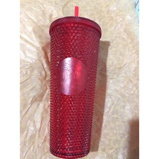 แก้วหนามแดงสตาร์บัคไทย Starbucks Bling Holiday Red Cold Cup(24 oz)