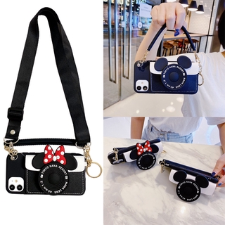 3d camera minnie mickey Pocket Card กระเป๋าการ์ดโทรศัพท์นุ่ม เคส xiaomi poco M3 X3 NFC X2 mi A1 A2 A3 MI note 10 LITE 10T pro 9T phone case