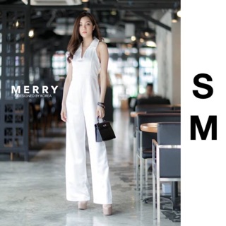 Merry couple - nature white jumpsuit