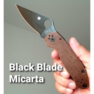 มีดพับ Spyderco Para3 "Micarta Handle", ball bearing.**Sale**