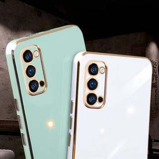 เคสโทรศัพท์เคลือบด้วยไฟฟ้า OPPO Reno 4 Pro 3 2 2Z 2F 10X Zoom Reno4 Reno3 Reno2 4G 5G 2022