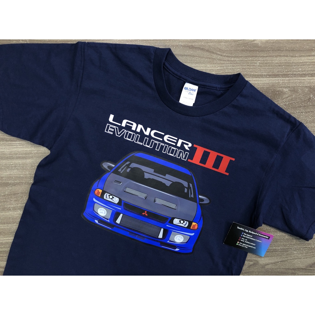 Mitsubishi Lancer Evo 3 III Limited *D5 (เสื้อยืดสีน้ําเงิน+ สีกรมท่า)