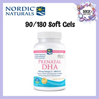 [พร้อมส่ง‼️ของแท้100%] Nordic Naturals Prenatal DHA 500 mg 90/180 Soft Gels