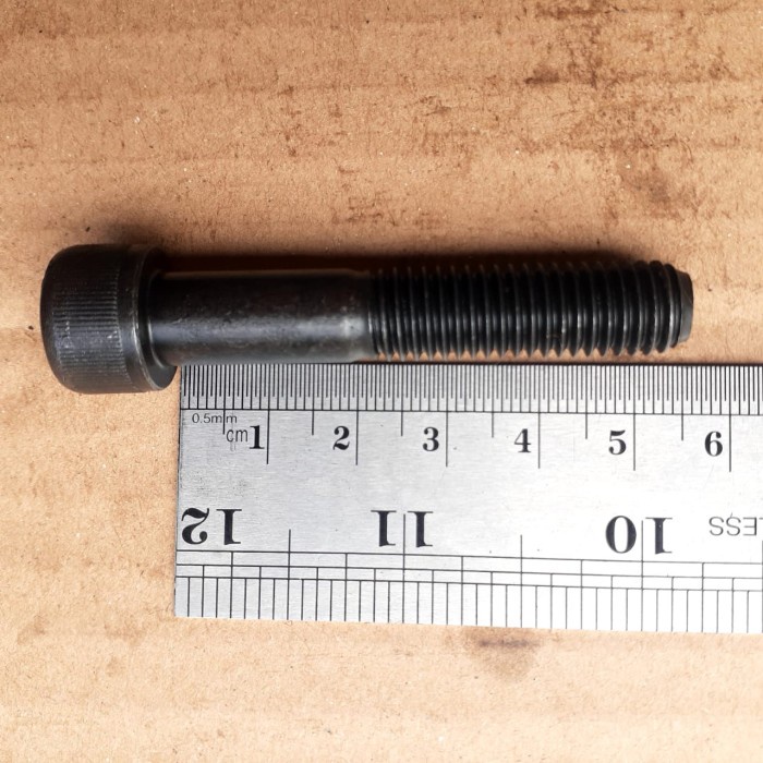 BOLT L M10X55 (5.5CM) STEEL / BOLT L STEEL M10 X 55 GRADE 12.9 / BOLT L STEEL M10 LENGTH 5.5 CM / L 