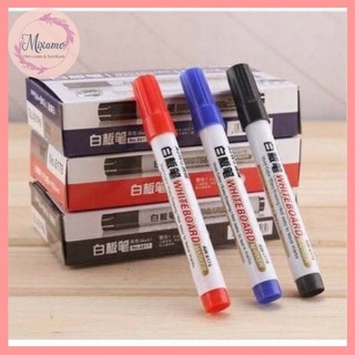 --MXM-- ปากกาไวท์บอร์ด หัวกลม (แพ็ค10 ด้าม) Whiteboard marker เขียนลบได้ Aowa no.6178