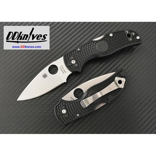 มีดพับ Spyderco Native 5 Folding Knife S30V Satin Plain Blade, Black FRN Handles (C41PBK5)