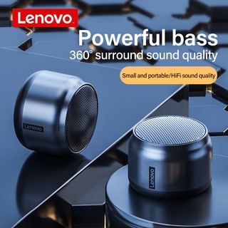 Lenovo ลําโพงบลูทูธไร้สาย 3D พร้อมไมโครโฟน ขนาดพกพา สําหรับกลางแจ้ง