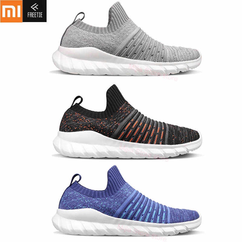 DF [[สินค้าอยู่ไทย]] Xiaomi FREETIE Flying Woven Sports Shoes Sneaker รองเท้ากีฬา ใส่ออกกำลังกาย รองเท้าลำลอง น้ำหนักเบา