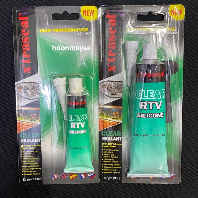 ใหม่ Xtraseal Clear RTV Silcone / gambo Aquarium 32g -85g
