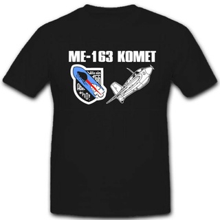 เสื้อยืด พิมพ์ลายหมัด Me163 Comet Crest Badge Like A Flea But Ho สําหรับผู้ชาย