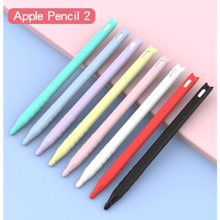 ฝาครอบปากกาซิลิโคนสําหรับ Apple Pencil 2 Cats - พร ้ อมปลอก Nib