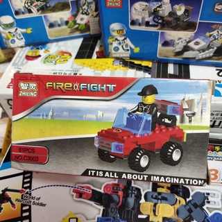 เลโก้ Lego Fire Fight ของเล่น ฝึกทักษะ สมาธิ จินตนาการ ต่อง่าย มีคู่มือให้