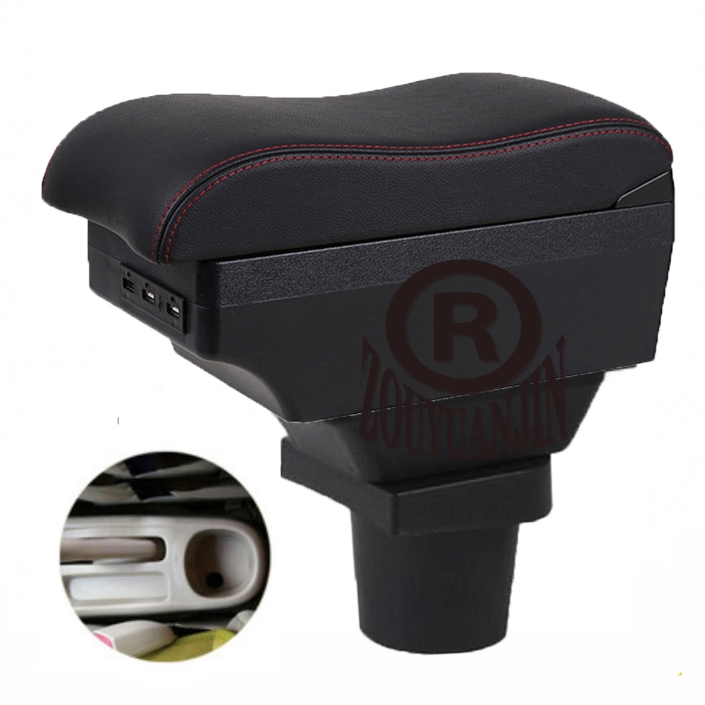 รถ Toyota Vios Belta Yaris NCP42 ArmRest Box คอนโซลกลางที่เก็บข้อศอกส่วนที่เหลือแขนพร้อม USB
