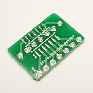 SOP14 TO DIP14 PCB Adaptor แผ่นปริ้นแปลงขา IC จาก ชิพ SMD 14 ขา เป็น DIP 14 ขา