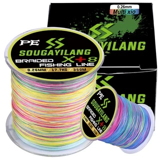 sougayilang PE 8+X 350m สายเบ็ด สายเอ็นตกปลา เอ็นตกปลา สายพีอีตกปลา