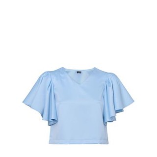 เสื้อเบลาส์ Ruffled Sleeves Crop