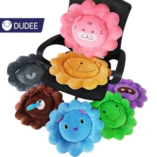 DUDEE เบาะรองนั่งลายสัตว์เลี้ยงน่ารัก ทรงดอกไม้นุ่มนิ้ม นุ่มสบายไม่เมื่อย มีหลายลายให้เลือก