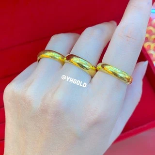 แหวนทอง1สลึง Yonghenggold แหวนเกลี้ยงทองคำแท้96.5% มีใบประกันสินค้า