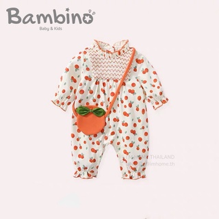 Bambino ชุดจั๊มสูทเด็กทารกผู้หญิง ชุดรอมเปอร์  ชุดบอดี้สูท   ชุดเด็กอ่อน ชุดเด็กแรกเกิด  Baby Bodysuits Jumpsuits